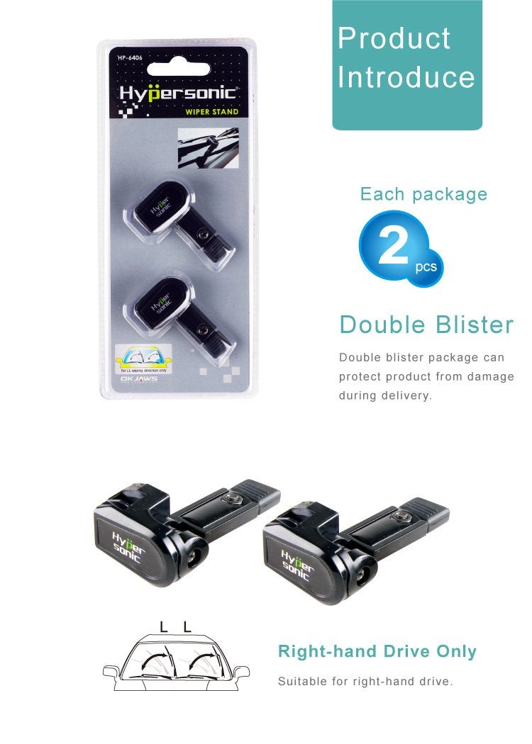 Hypersonic 2PCS NEW ALL Windshield Wiper Stand Mount For OEM Arm Blade 18" 20" 22" 24" 26" - Image 5